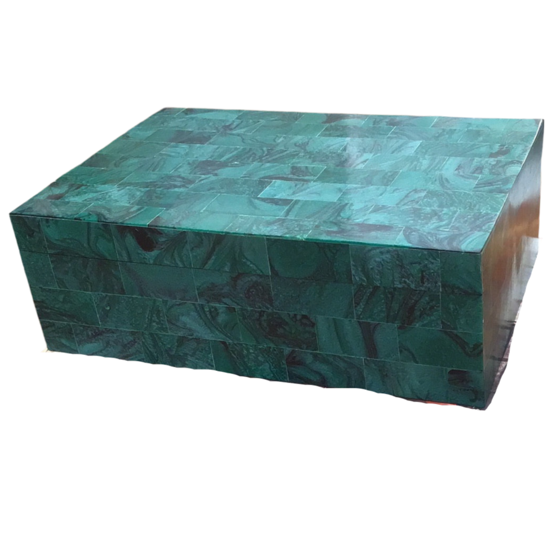Faux Malachite Box