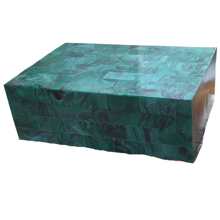 Faux Malachite Box