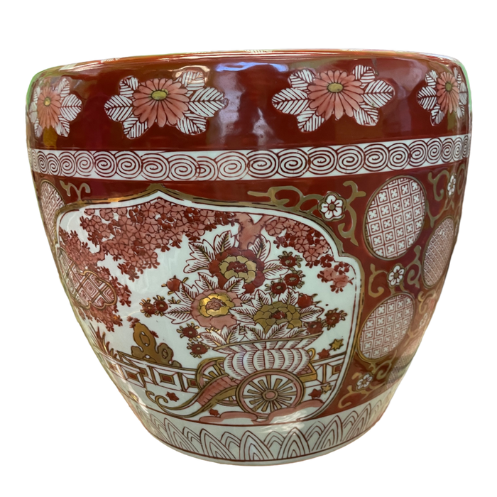 XL Red Imari Cache Pot