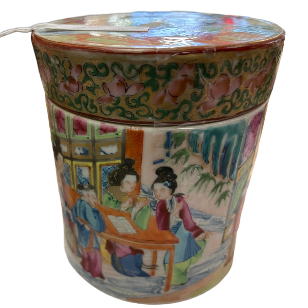 Rose Mandarin 5" Cylinder Box