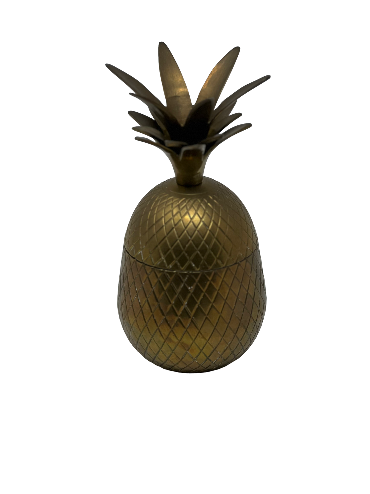 Brass Pineapple 8” Lidded Box