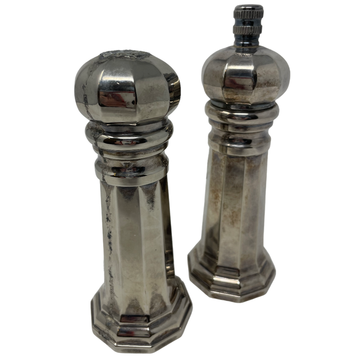 Silver-plated Salt & Pepper Shakers