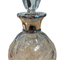 Sterling and crystal decanter