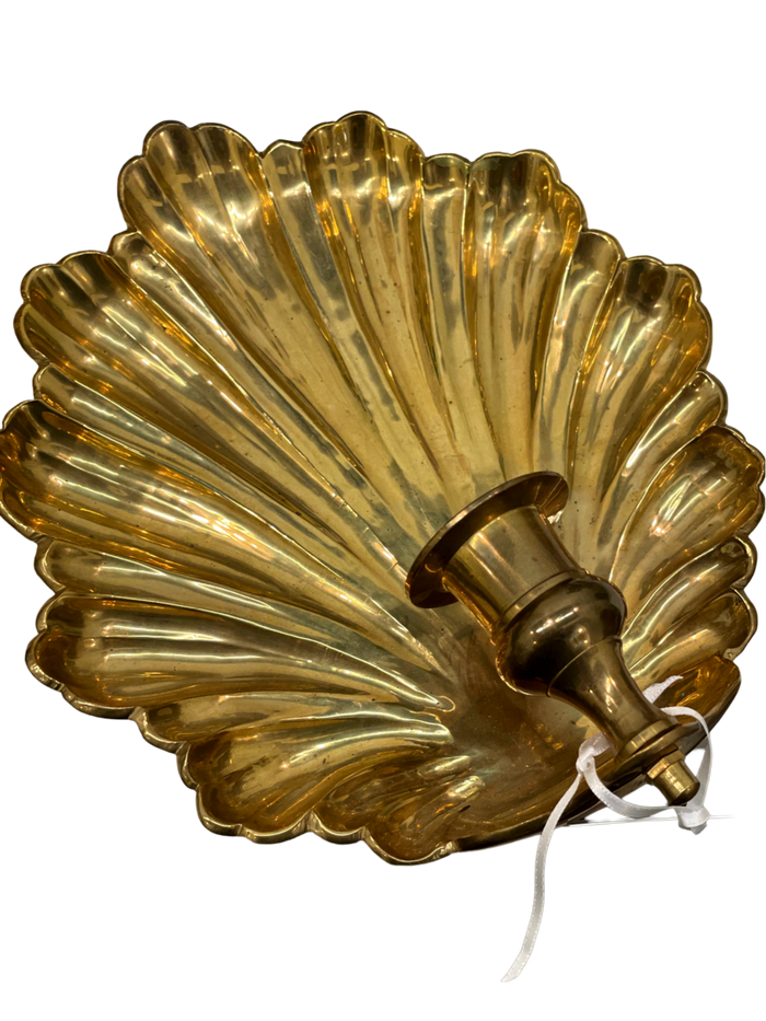 Brass Shell Wall Sconce