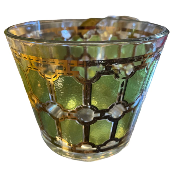 Briard Green & Gold Ice bucket