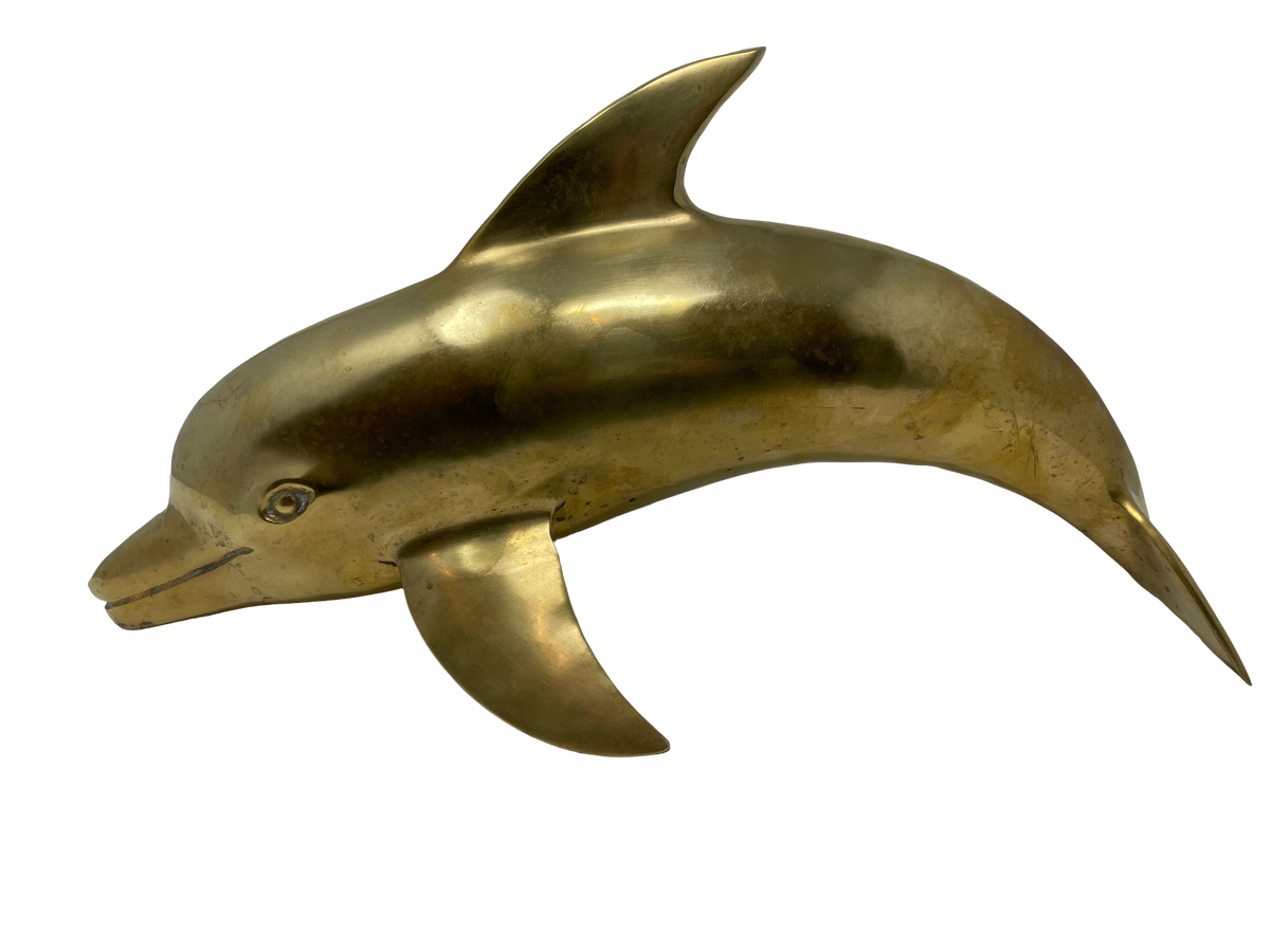 Large Brass Dolphin