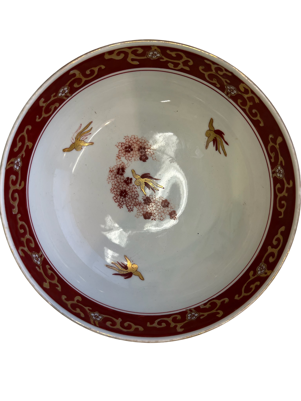 Red Imari 9" Bowl