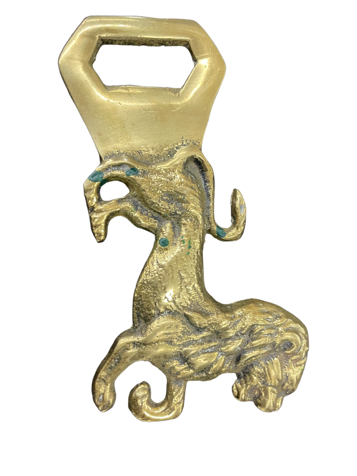 Brass Lion Bottle Opener