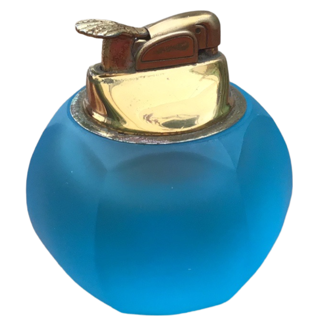 Turquoise Satin glass lighter