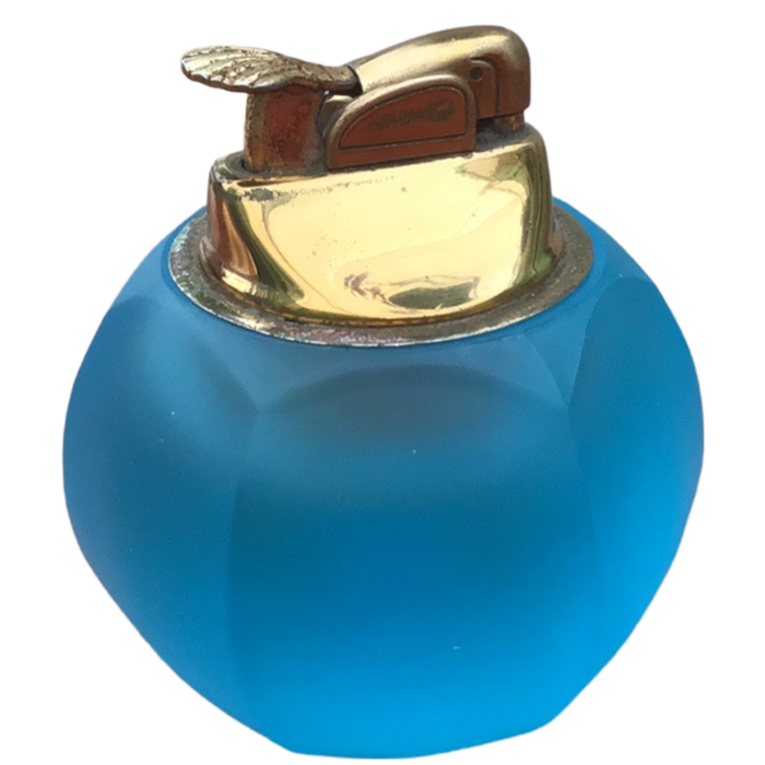 Turquoise Satin glass lighter