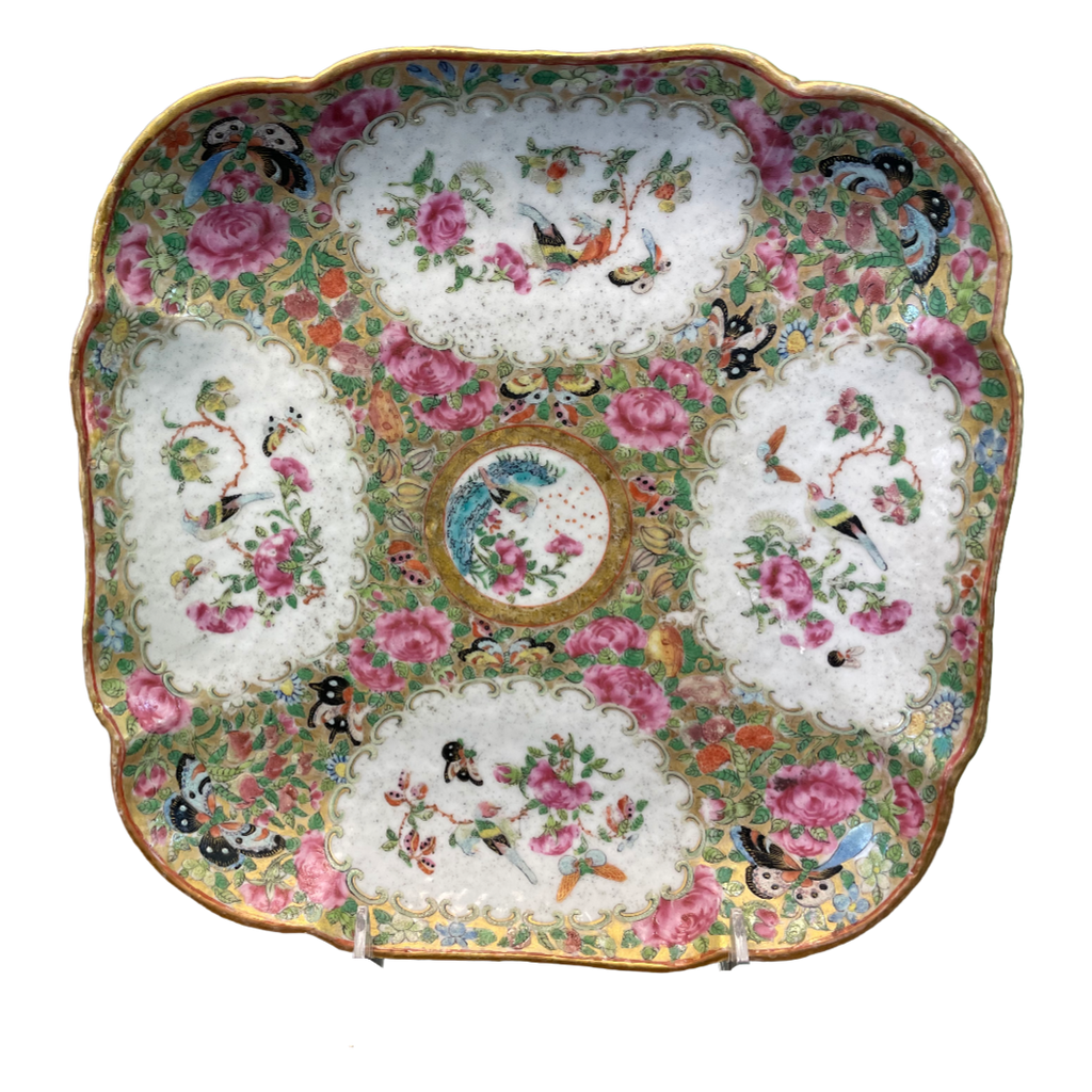 Rose Canton Rounded Square plate – Brooke Drake Design