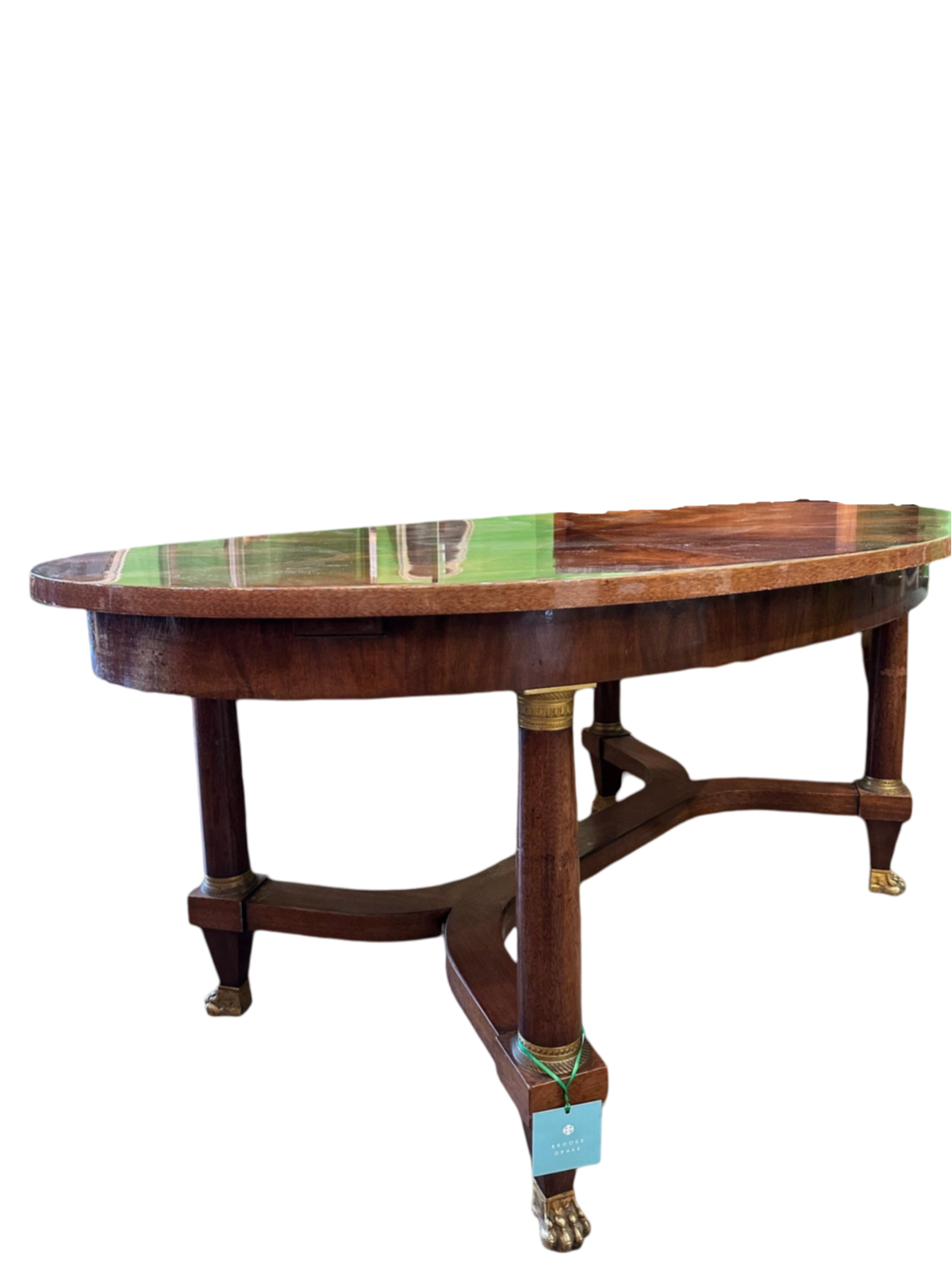 French Oval Empire Table de Millieu