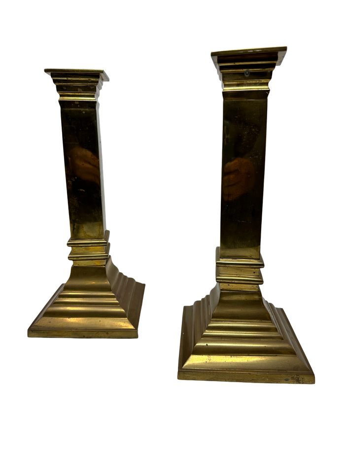 Pair of Vintage Brass Candlesticks