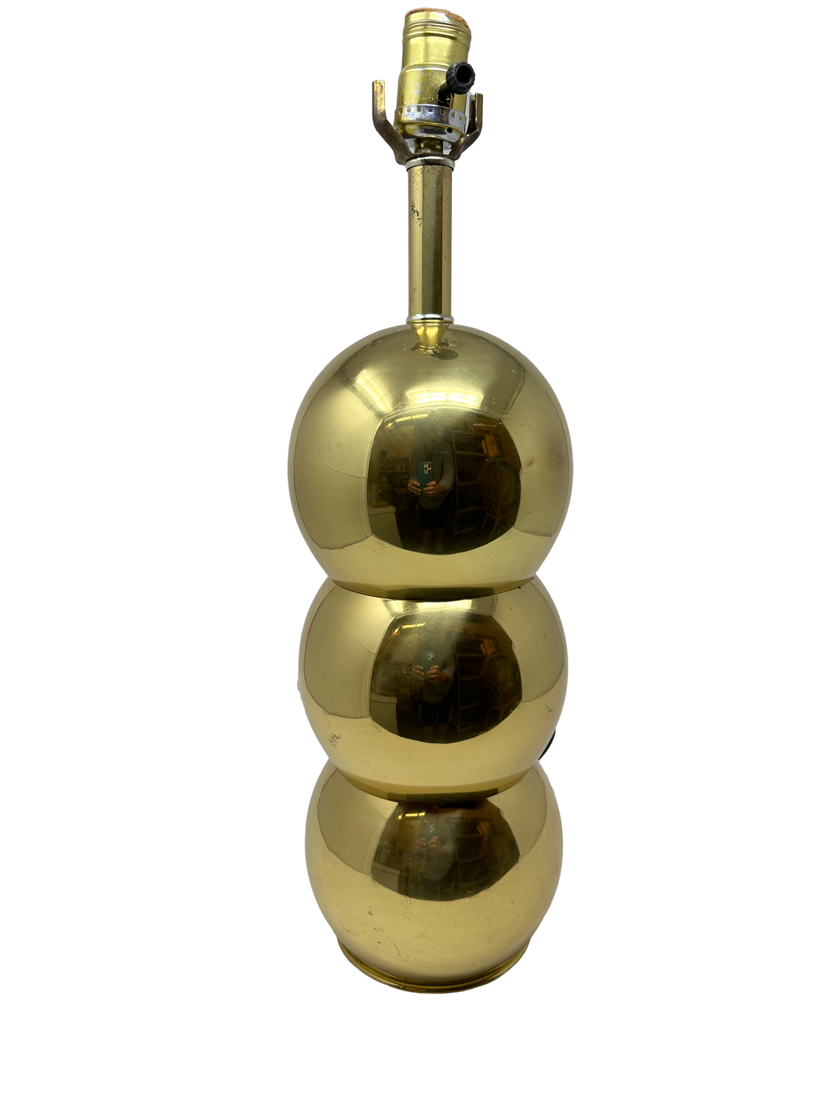 Brass Stacked Orb lamp