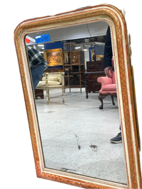 Gilt Louis Phillipe Mirror w/ cream border