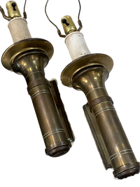 Pair of Brass Sconces with Lights