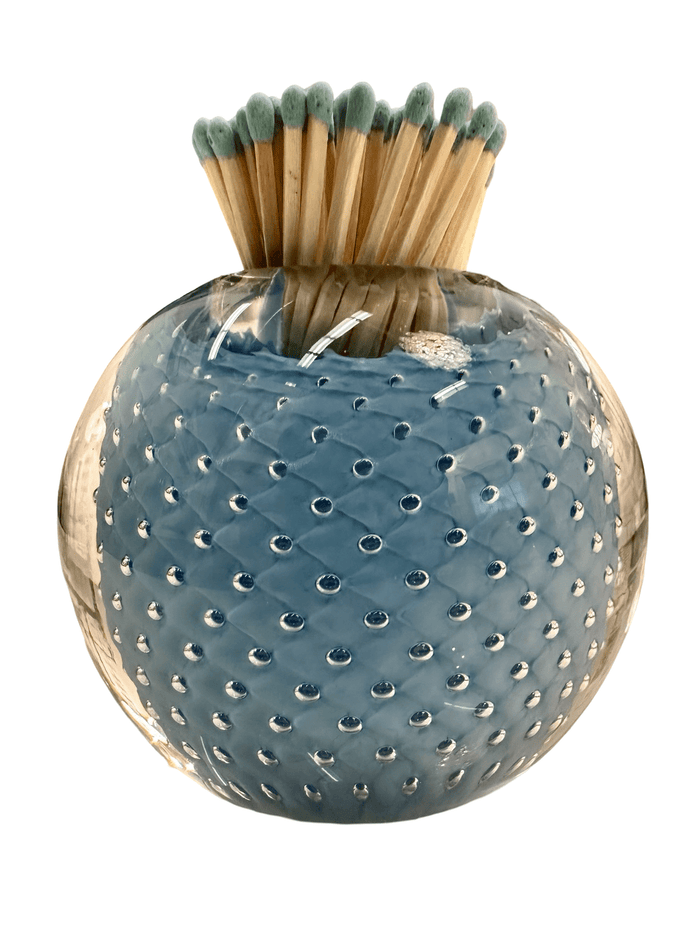 Periwinkle Blue Handblown Glass Match Striker