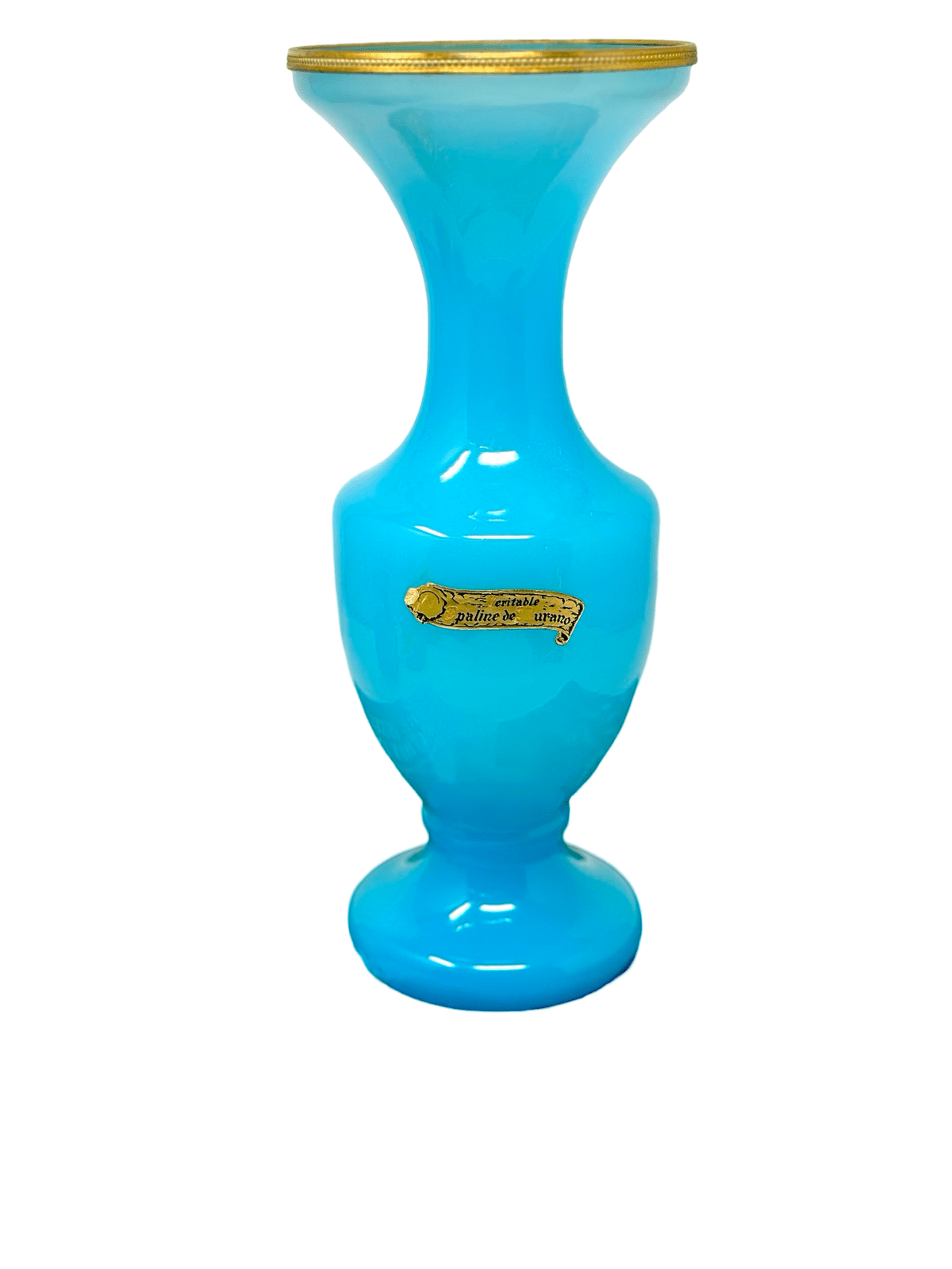 Turquoise Opaline Vase