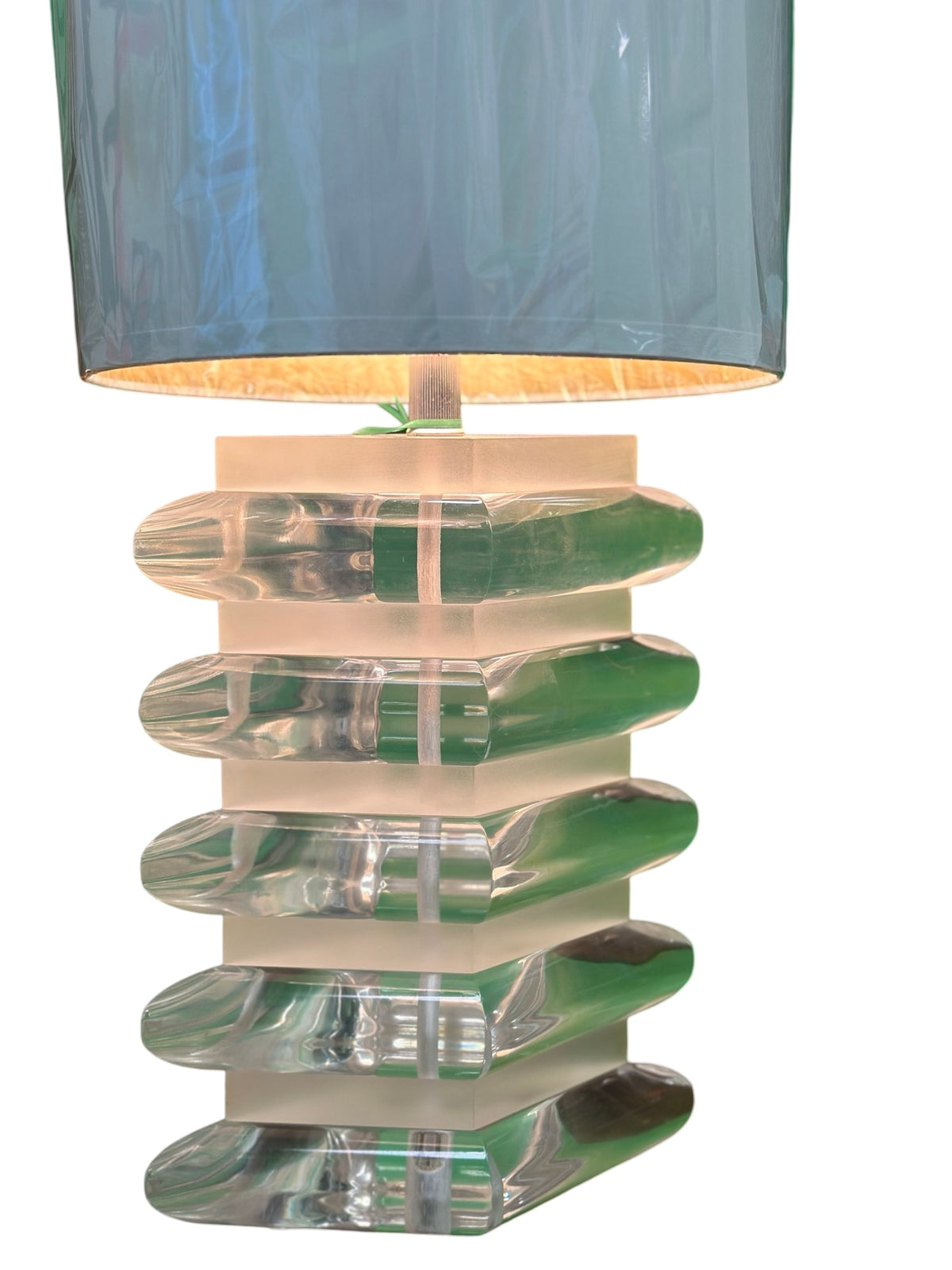 Stacked Lucite Lamp