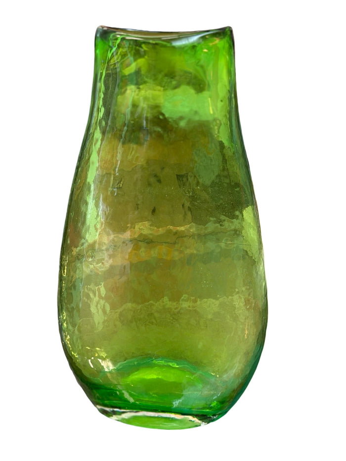 Green Art Glass Vase