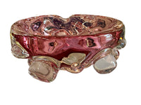 Pink Art Glass Bowl