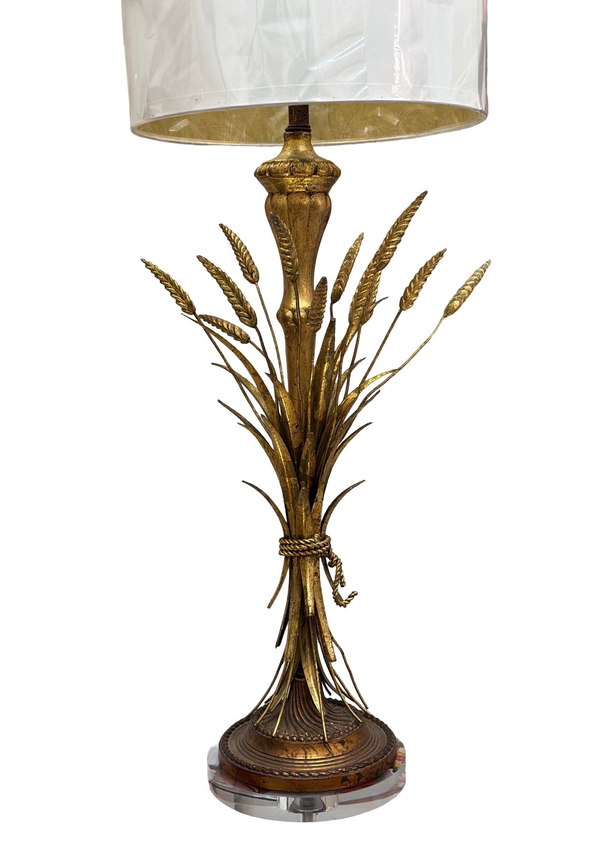 Gilt Wheat Lamp